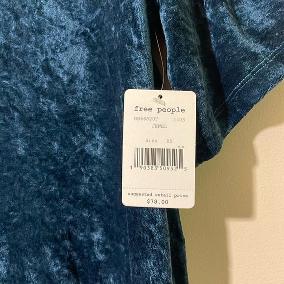 Free People We The Free Luxe Tunic Tee in Jewel  Sz. XS NWT - Picture 6 of 7